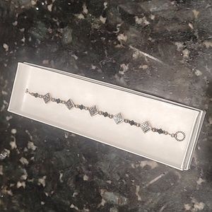 Silver Charm & Swarovski Crystal Bracelet